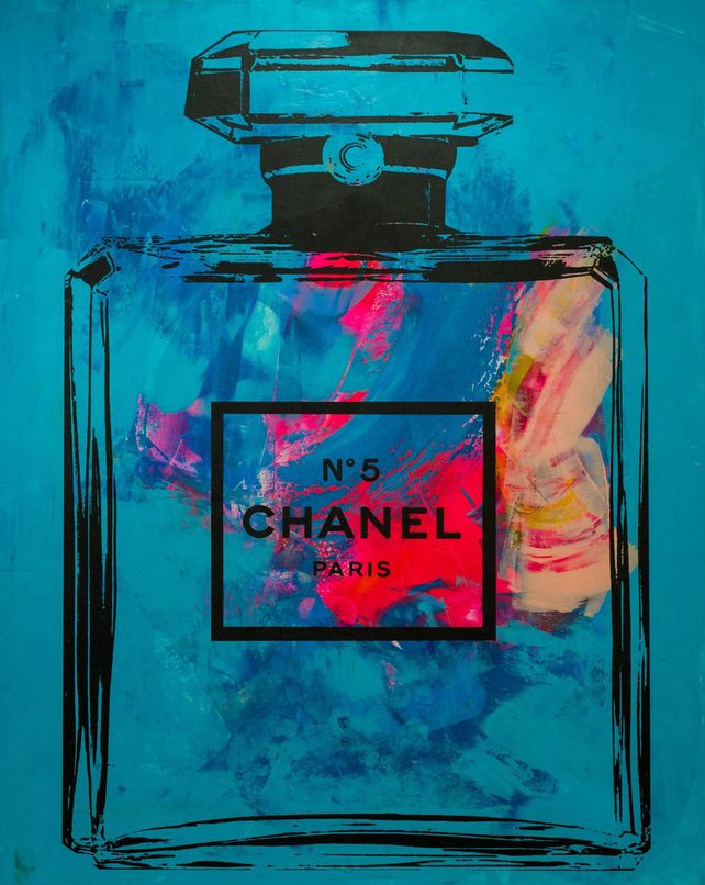 coco chanel perfume painting