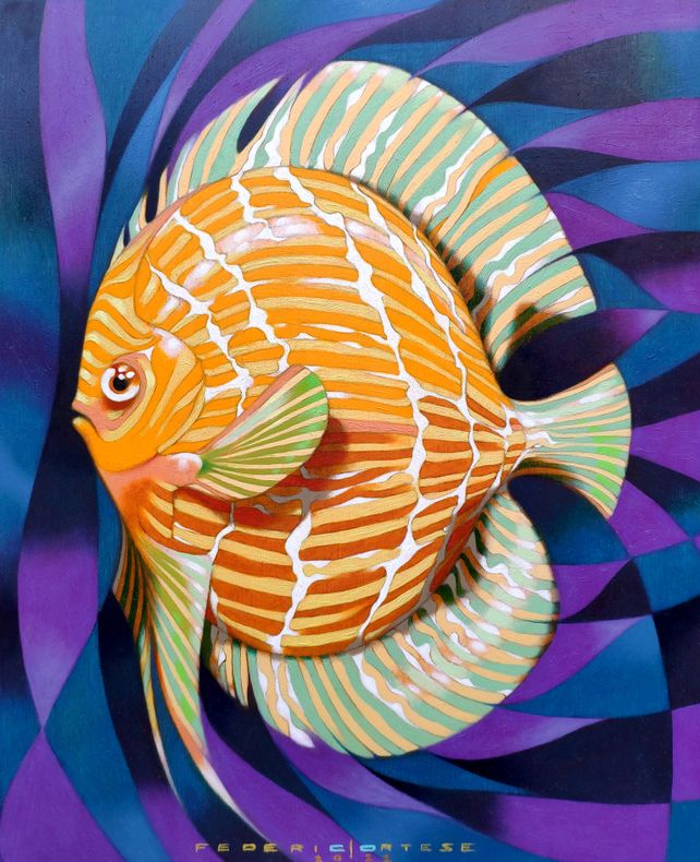 Coral reef #7 Painting  Fish painting, Pop art, Art